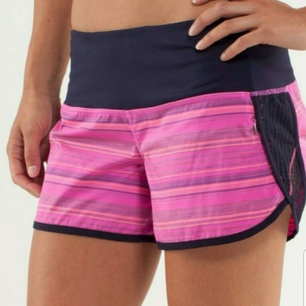 Pink lululemon shorts